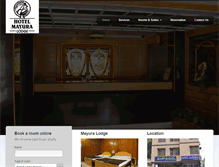 Tablet Screenshot of hotelmayuralodge.com